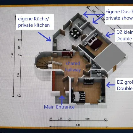 Hanseart - In Zentraler Lage Guest house